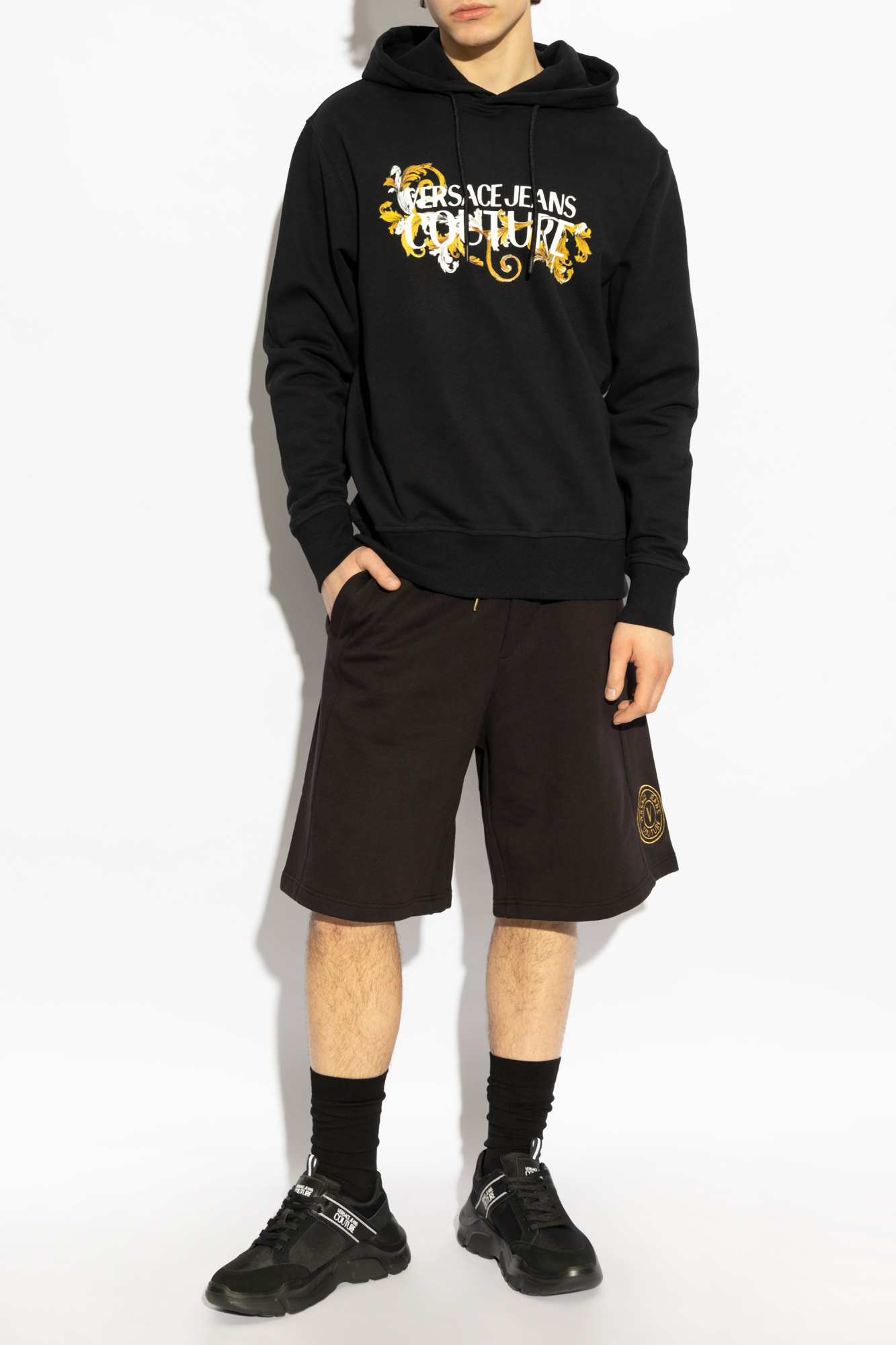 Versace Jeans Couture Shorts with embroidered logo | Men's